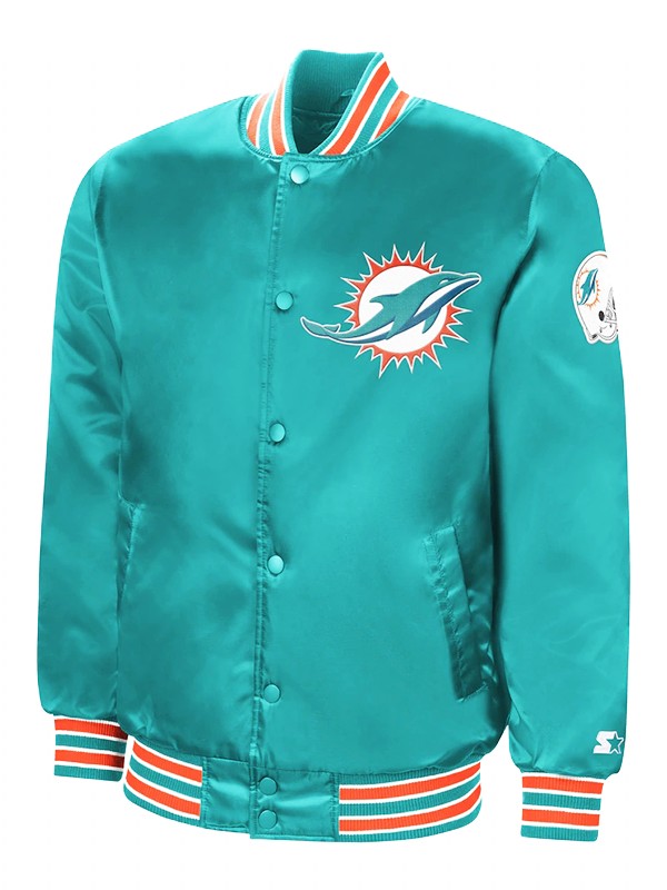 dolphins aqua retro the diamond jacket