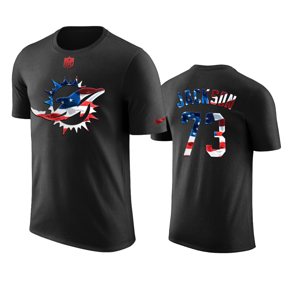 dolphins austin jackson black 2020 independence day t shirt