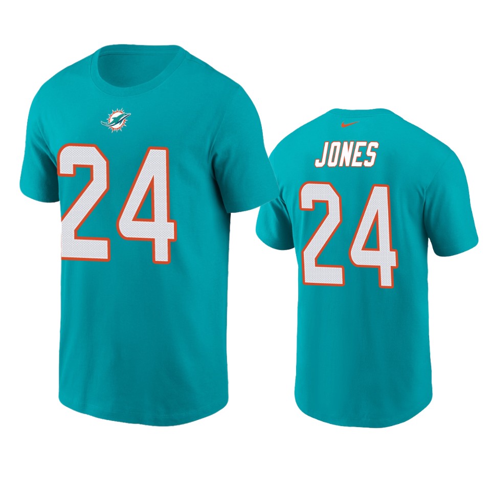 dolphins byron jones nikeaqua t shirt
