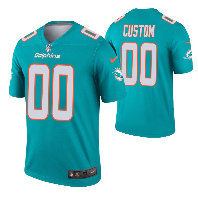 dolphins-custom-jersey-aqua-legend-men's