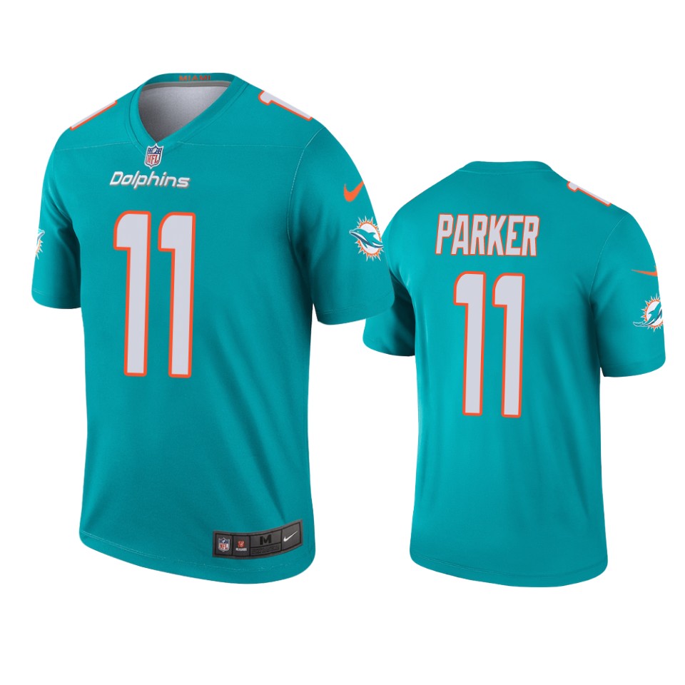 dolphins devante parker aqua legend jersey