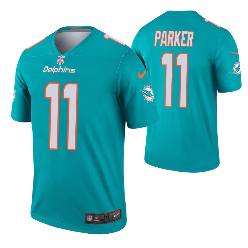 dolphins-devante-parker-jersey-aqua-legend-men's