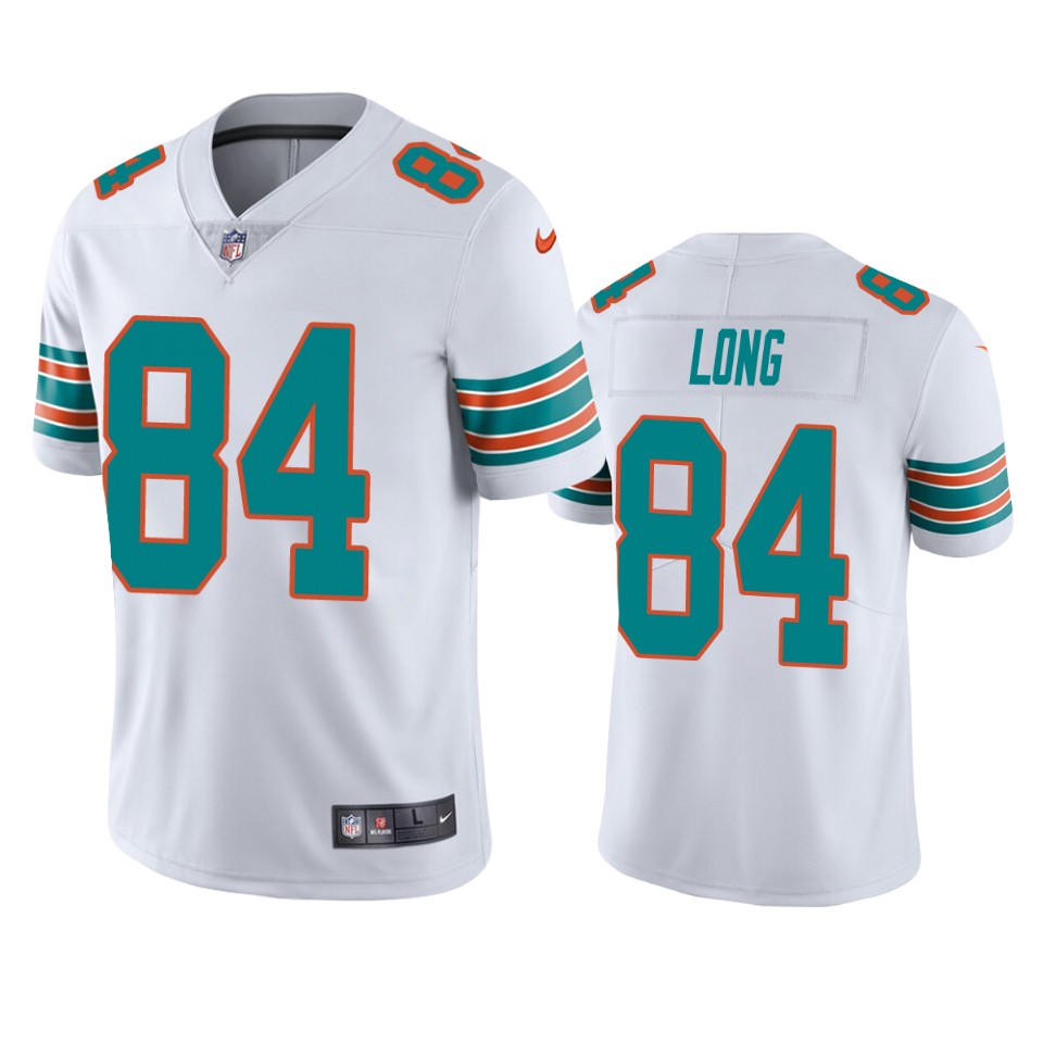 dolphins hunter long white vapor jersey