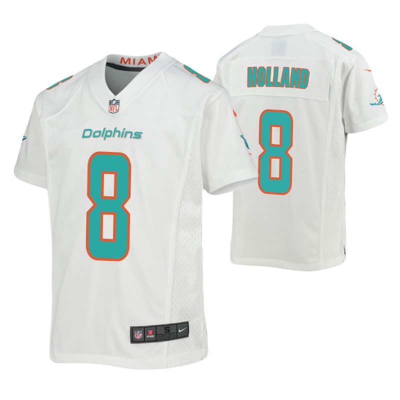 dolphins-jevon-holland-game-youth-jersey-white