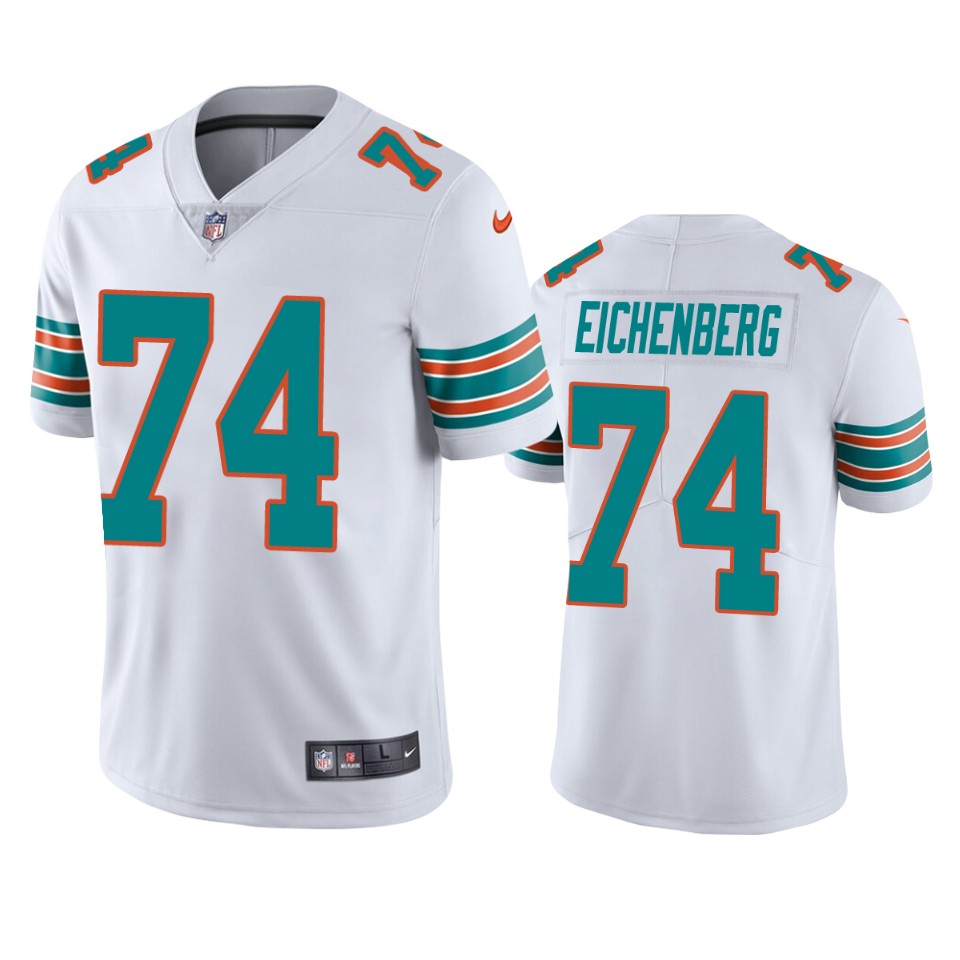 dolphins liam eichenberg white vapor jersey