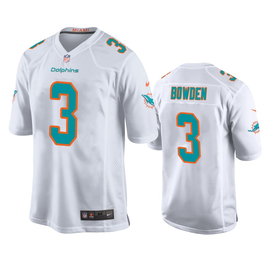 dolphins lynn bowden game white jersey