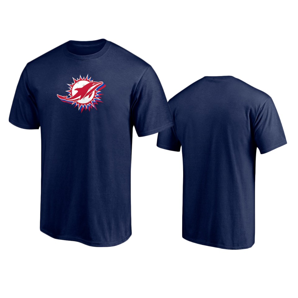 dolphins navy red white and team t shirt