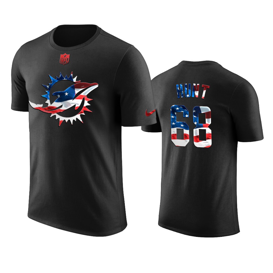 dolphins robert hunt black 2020 independence day t shirt
