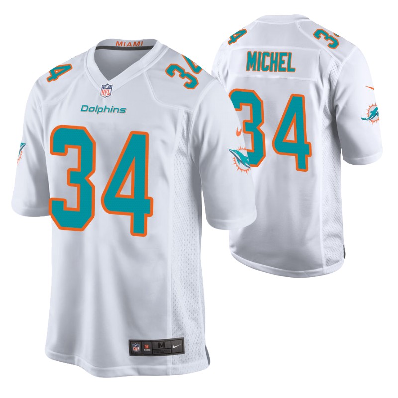 dolphins-sony-michel-game-jersey-white