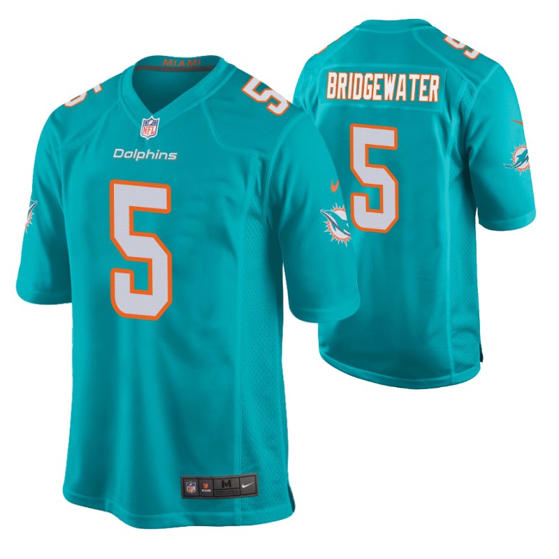 dolphins-teddy-bridgewater-game-jersey-aqua