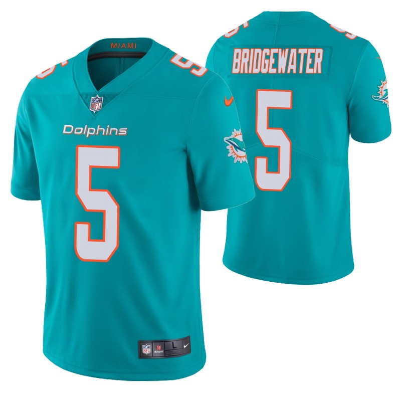 dolphins-teddy-bridgewater-vapor-limited-jersey-aqua-men