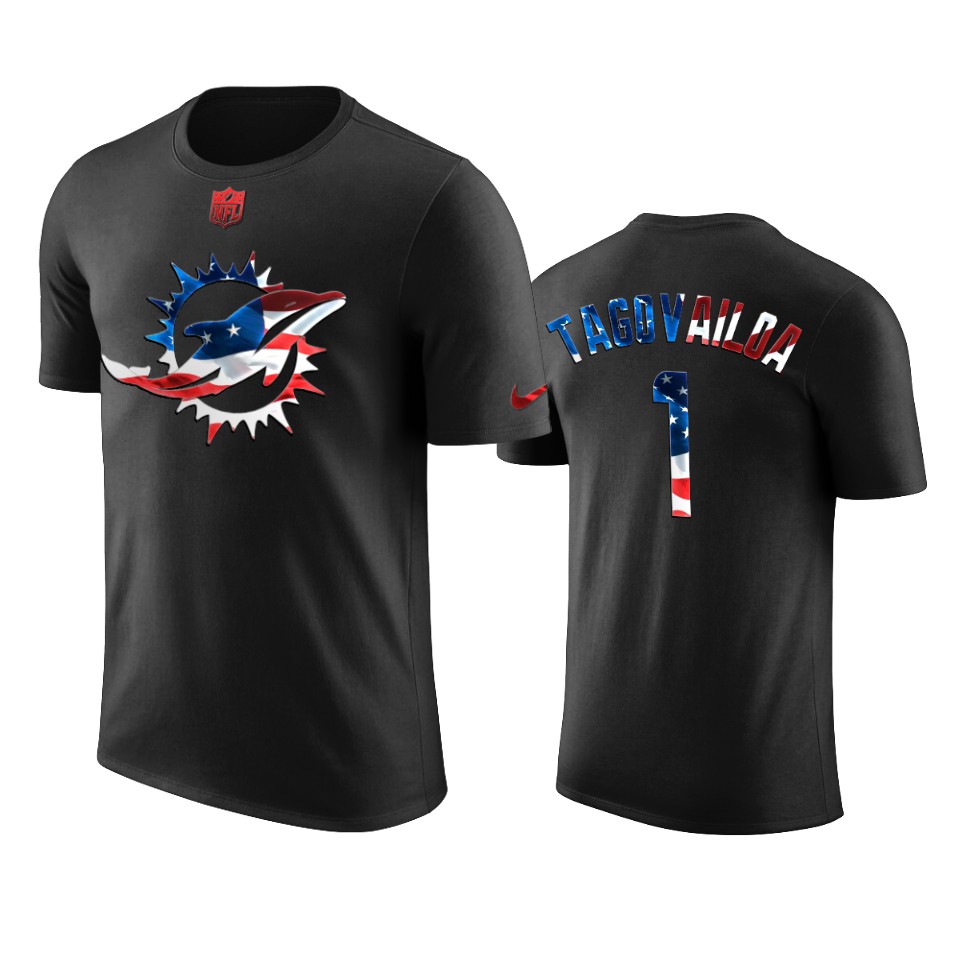 dolphins tua tagovailoa black 2020 independence day t shirt