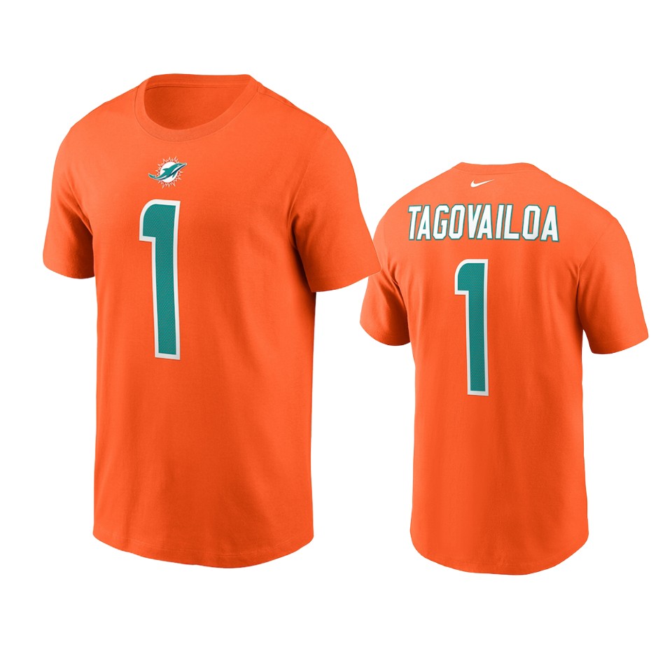 dolphins tua tagovailoa nikeorange t shirt