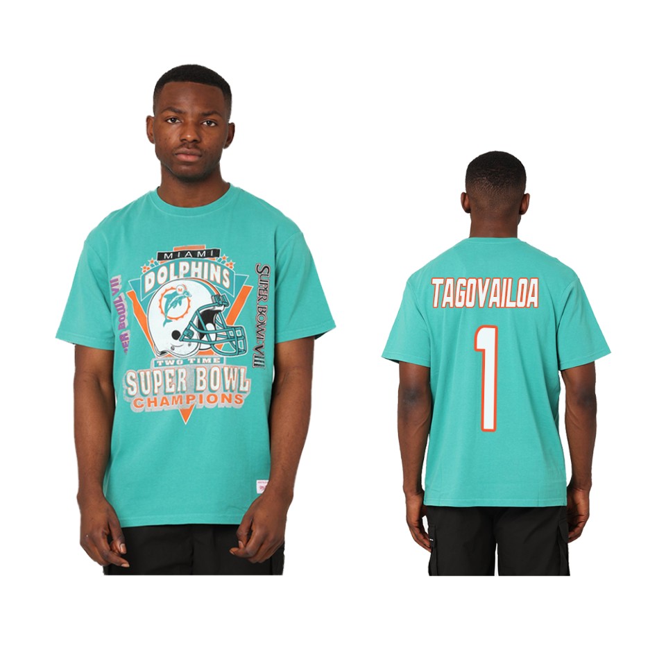 dolphins tua tagovailoa teal super bowl champions vintage t shirt