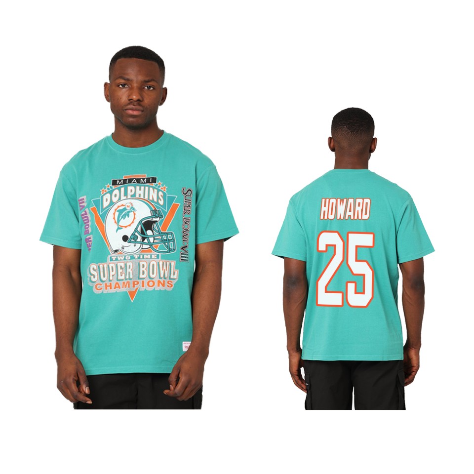 dolphins xavien howard teal super bowl champions vintage t shirt