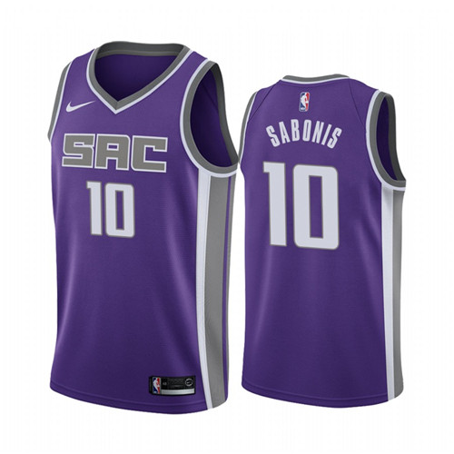 Sacramento Kings Domantas Sabonis Icon Edition Purple stitched Jersey #10