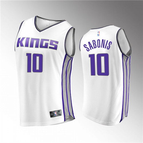 Sacramento Kings Domantas Sabonis 2022-23 Replica White stitched Jersey #10