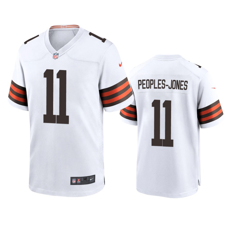 donovan peoples jones browns white game jersey