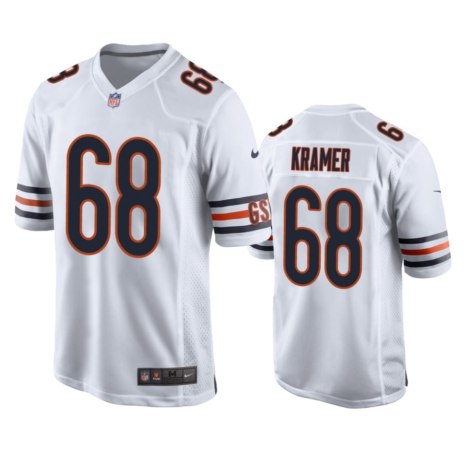 doug kramer bears game white jersey