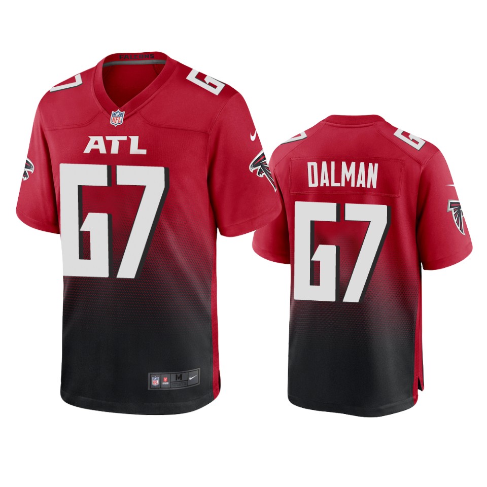 drew-dalman-falcons-red-vapor-jersey