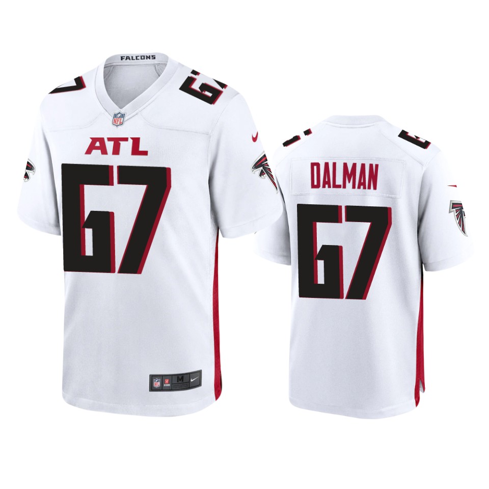 drew-dalman-falcons-white-game-jersey
