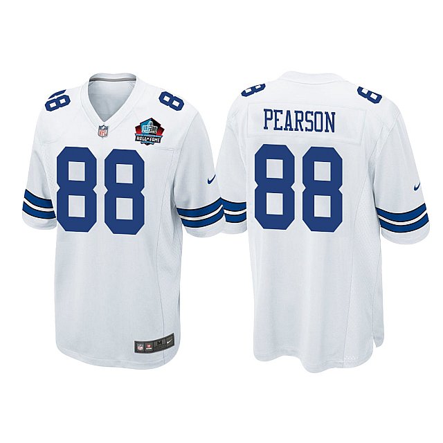 drew-pearson-dallas-cowboys-nfl-hall-of-fame-class-of-2021-game-white-jersey-middle