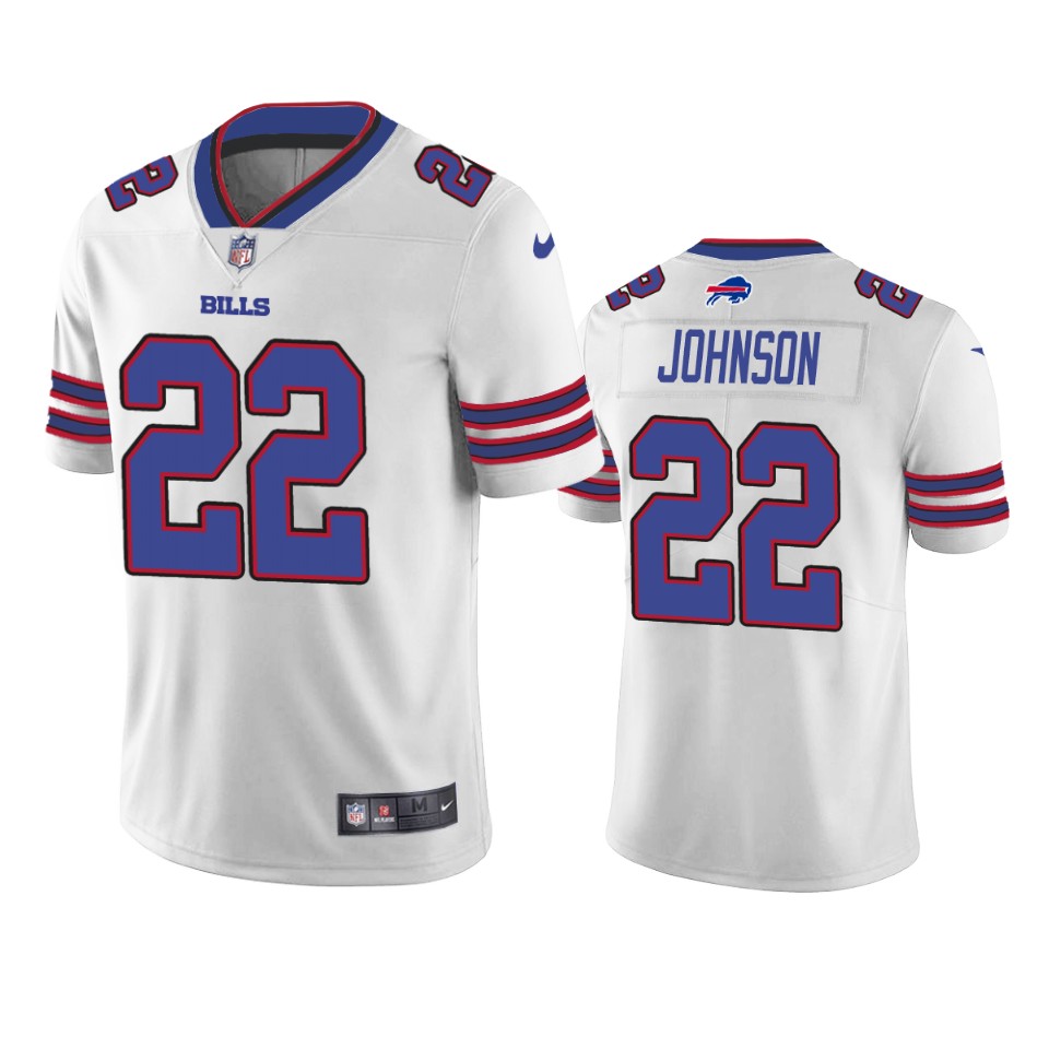 duke johnson bills white vapor jersey