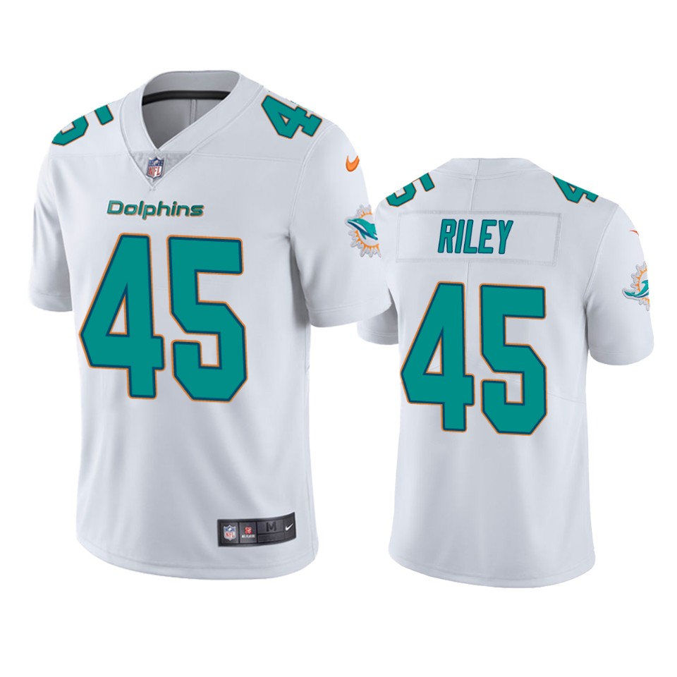 duke riley dolphins white vapor jersey