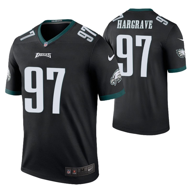 eagles-javon-hargrave-black-color-rush-legend-men's-jersey