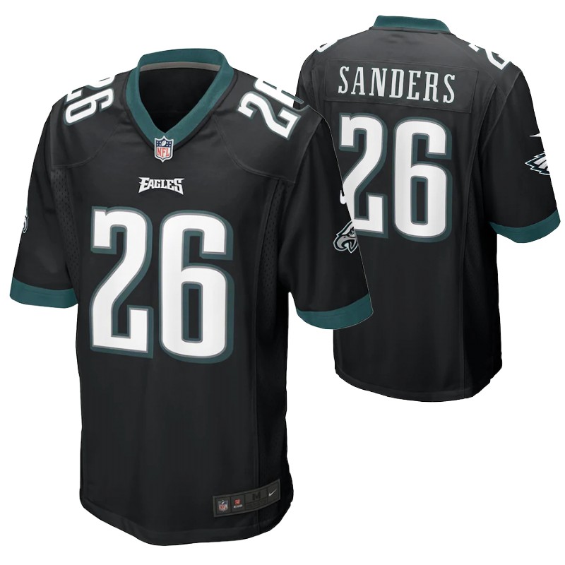 eagles-miles-sanders-game-jersey-black