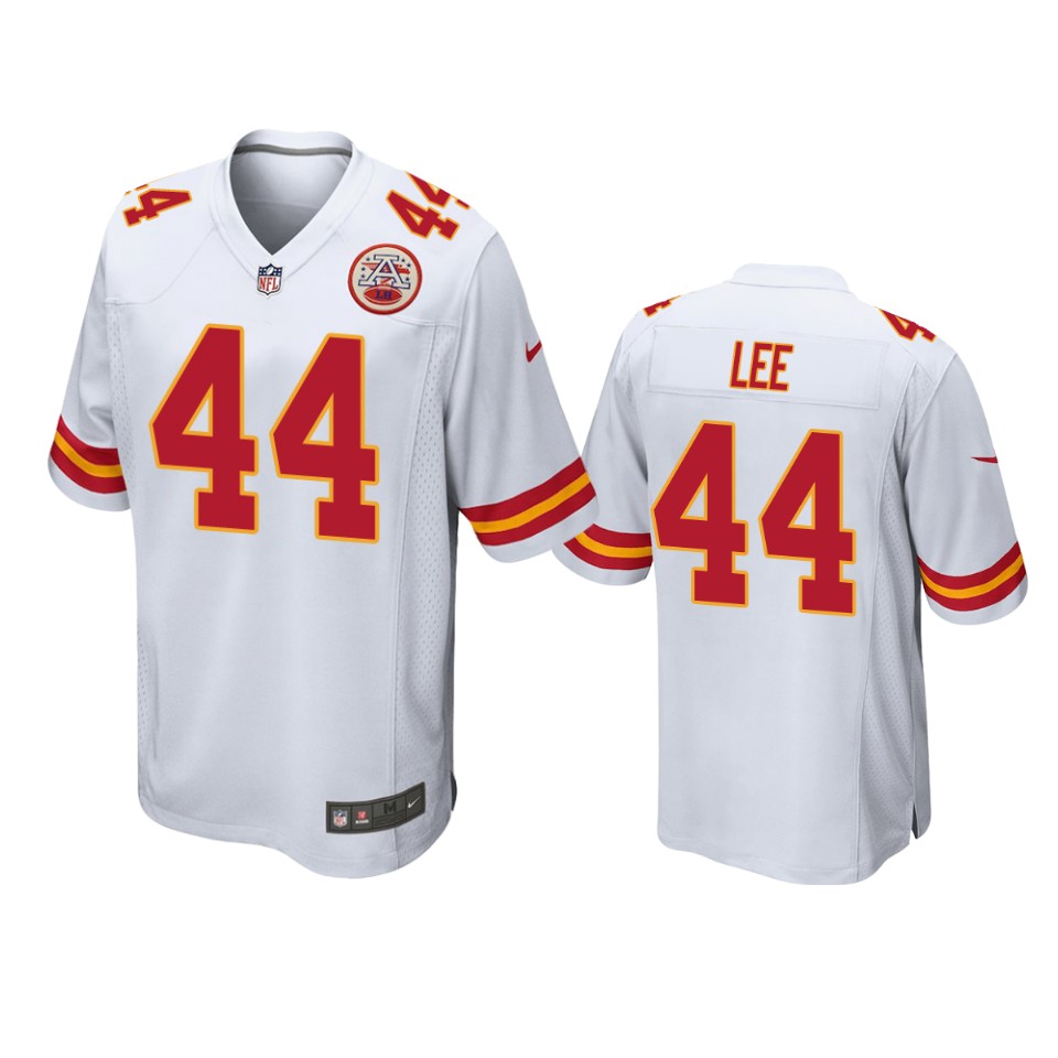 elijah lee chiefs game white jersey