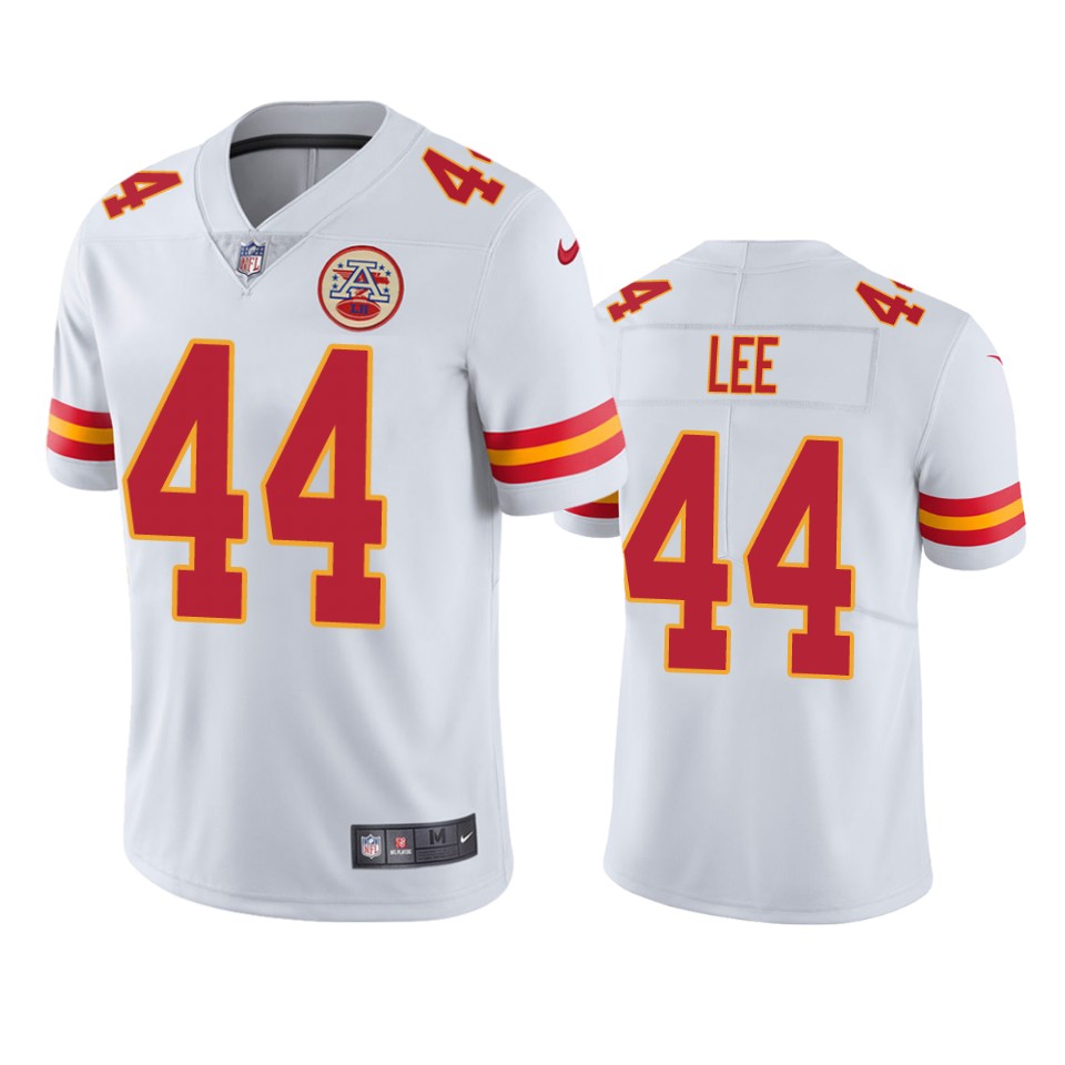 elijah lee chiefs vapor limited white jersey
