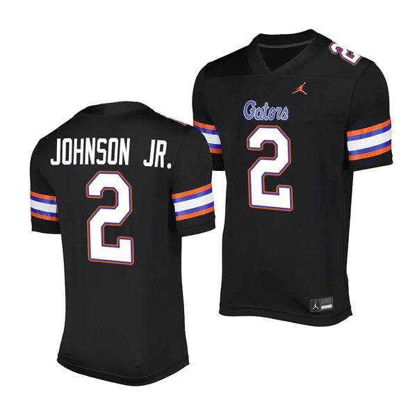 ens Youth Florida Gators #2 Montrell Johnson Jr. 2023 Black Alternate Football SALUTING THOSE WHO SERVE UNIFORM Jersey