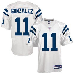 equipment indianapolis colts #11 anthony gonzalez white football jersey