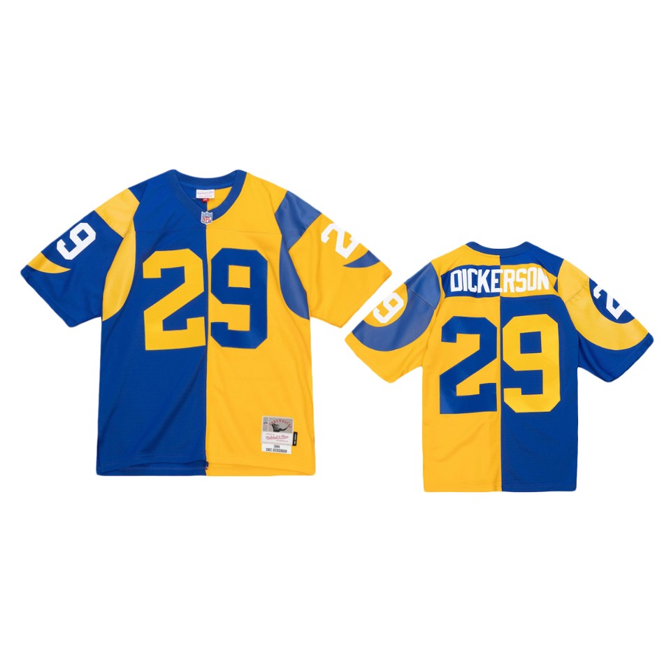 eric dickerson rams royal gold split legacy replica jersey 0a