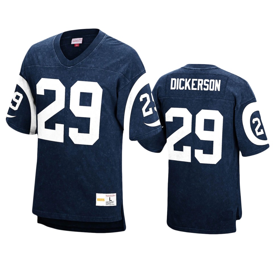 eric dickerson royal acid wash retired player jersey