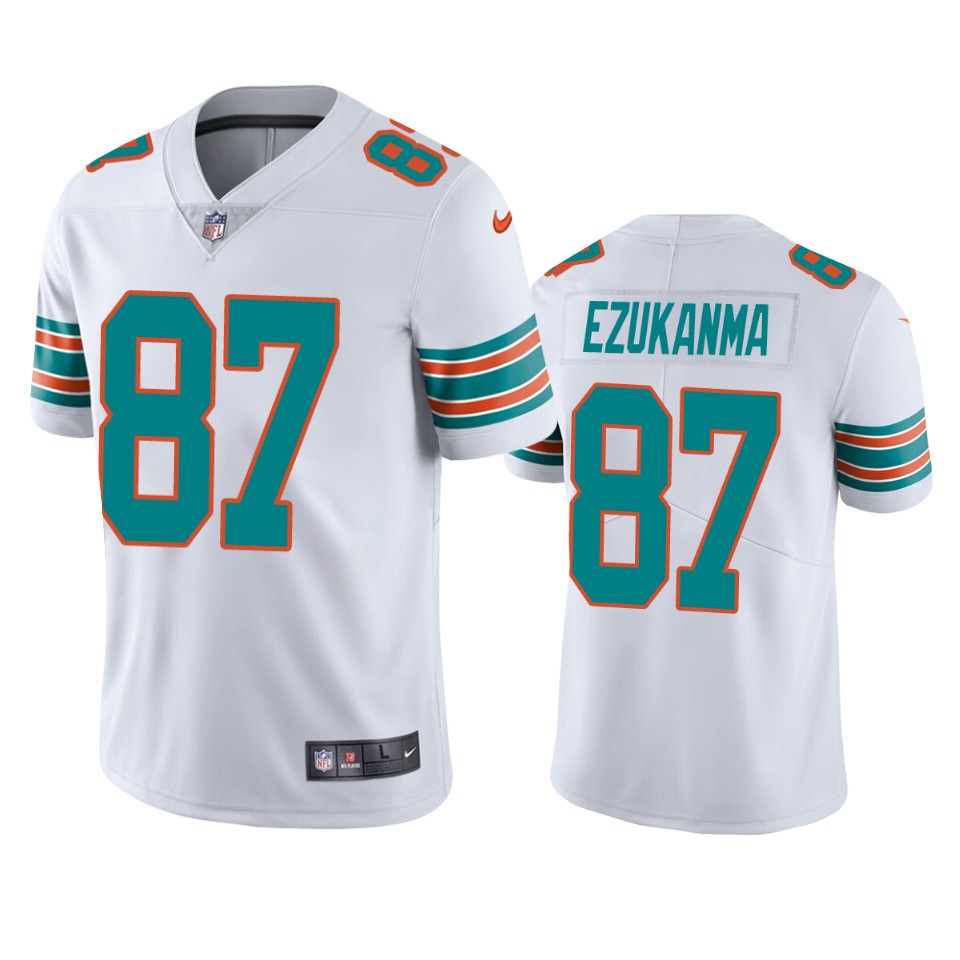 erik ezukanma dolphins white vapor jersey