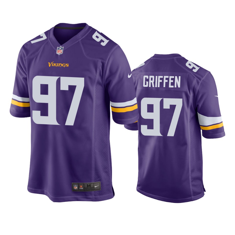 everson griffen vikings purple game jersey