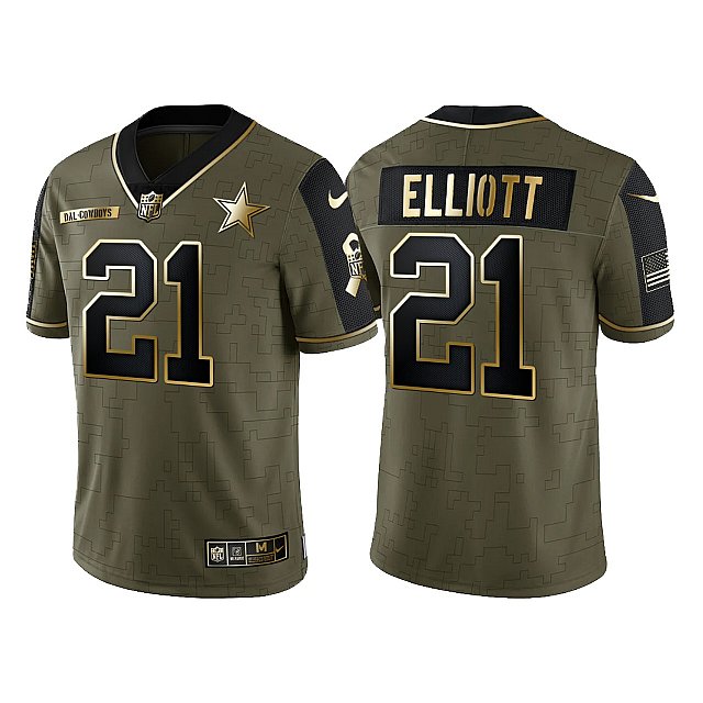 ezekiel-elliott-cowboys-2021-salute-to-service-olive-golden-limited-jersey-middle