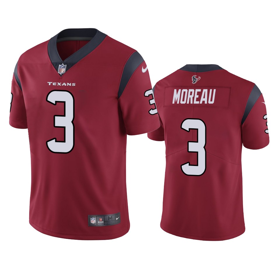 fabian moreau texans jersey red vapor limited