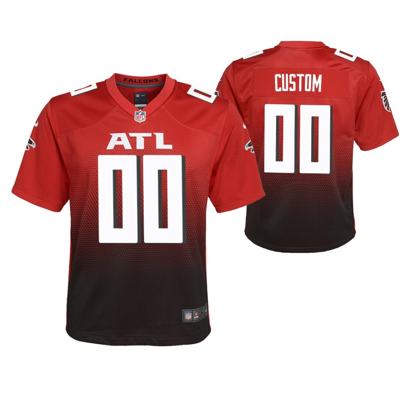 falcons-custom-alternate-game-youth-jersey-red