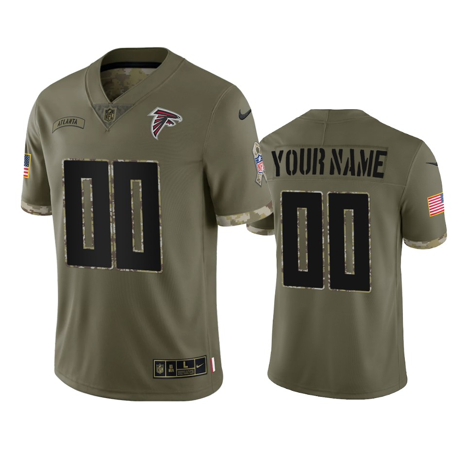 falcons-custom-olive-limited-2022-salute-to-service-jersey