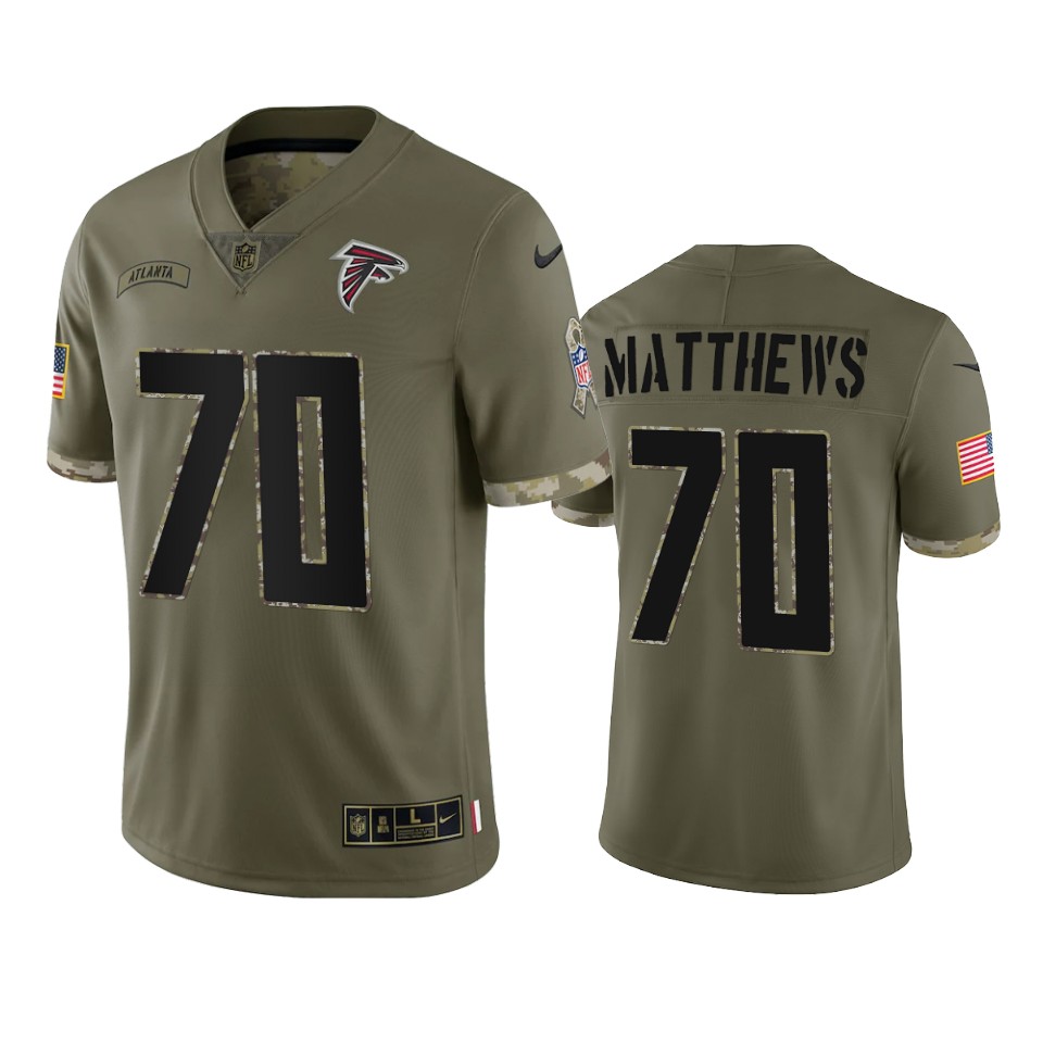 falcons-jake-matthews-olive-limited-2022-salute-to-service-jersey