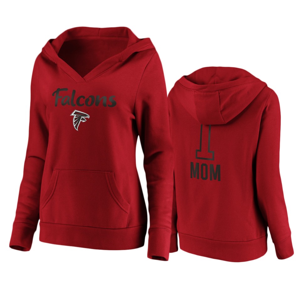 falcons-number-one-mom-red-hoodie