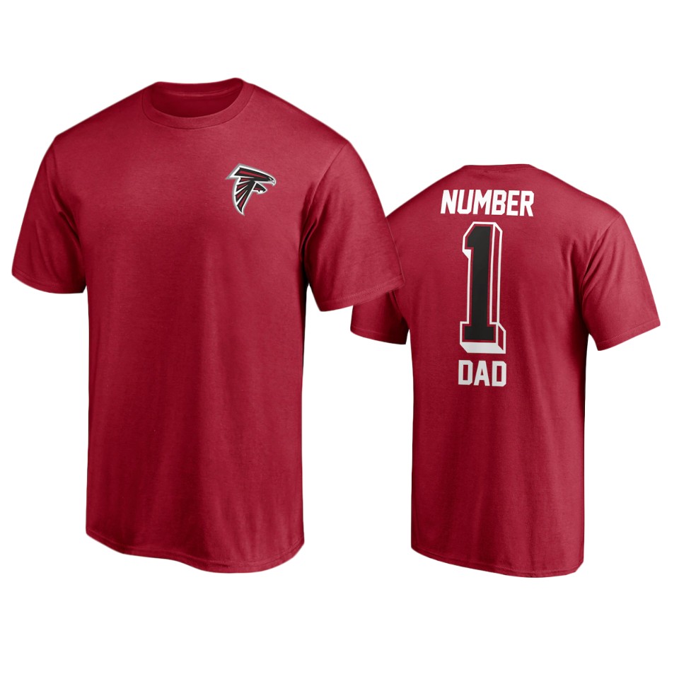 falcons-red-no.-1-dad-t-shirt