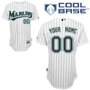 florida marlins personalized custom white jersey