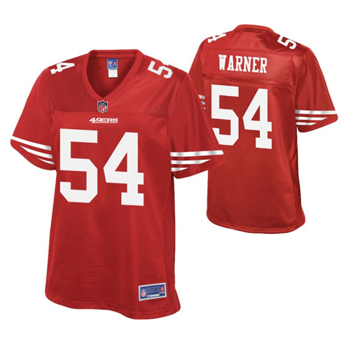 fred warner women's pro line scarlet jersey stitched