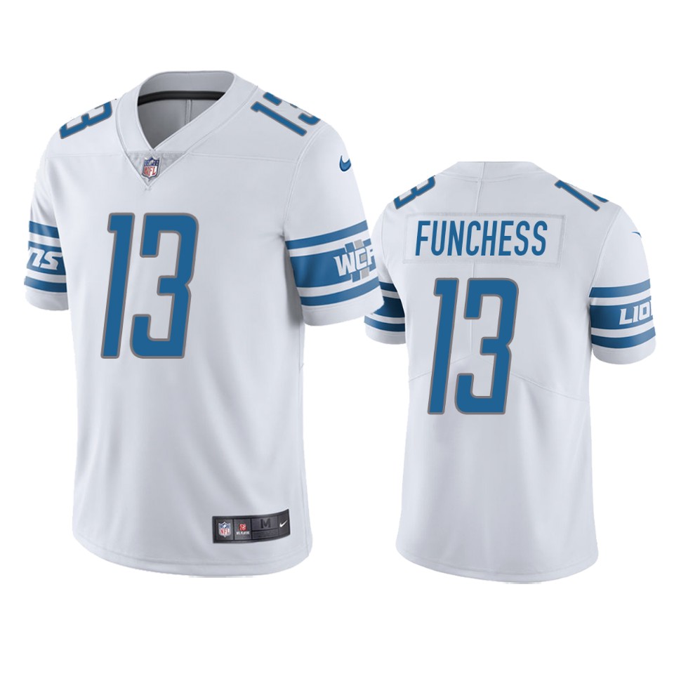 funchess lions vapor limited white jersey