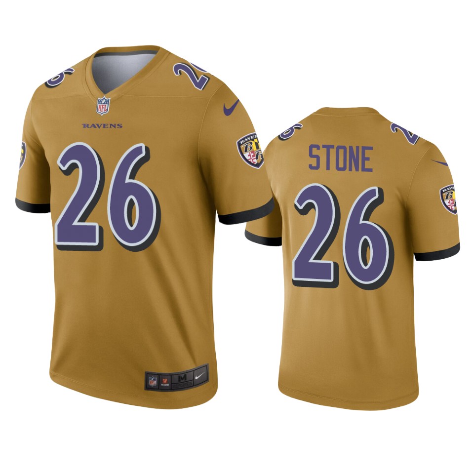geno stone ravens inverted legend gold jersey