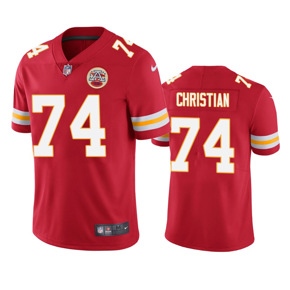 geron christian chiefs vapor limited red jersey